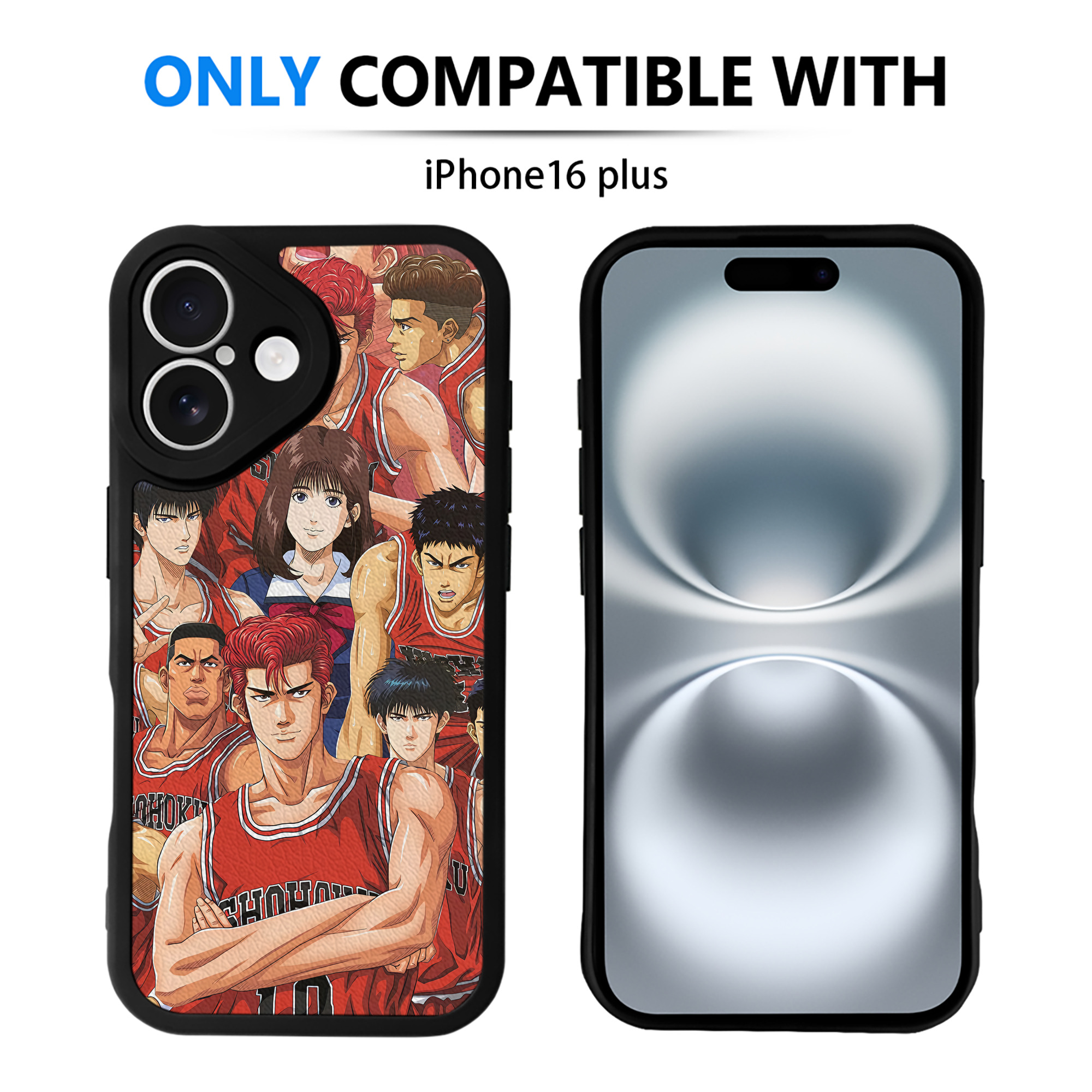 （画像用） SLAM DUNK／スラムダンク 【iPhone 16シリーズ対応】シリコンスマホケース（レザー調） 材質：シリコン